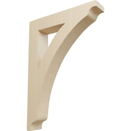 Ekena Millwork 1 3/4"W x 8 1/2"D x 12"H Large Thorton Wood Bracket, Rubberwood BKTW01X08X12THRW